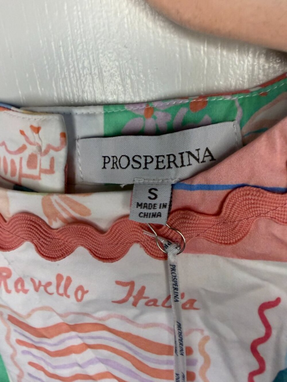 NWT Prosperina Isola Bella Ravello Italia Print Crop Tank -S- MSRP $108+ - Picture 11 of 14